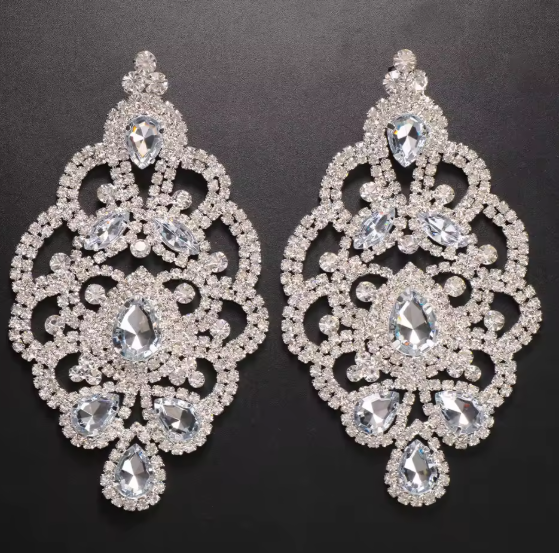 LUXIIVA® ROYAL FILIGREE STATEMENT EARRINGS(Ready to Ship)