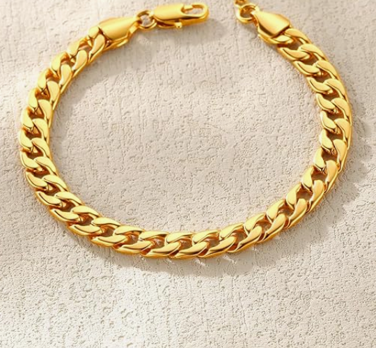 LUXIIVA® CUBAN LINK PLATINUM ANKLET (Ready to Ship)