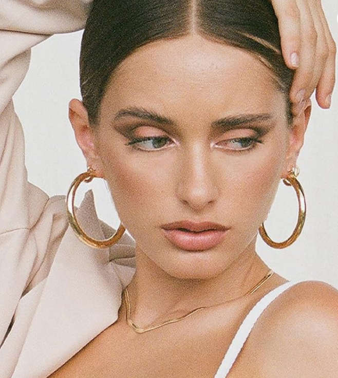 LUXIIVA® CHUNKY GOLD HOOPS (Ready to Ship)