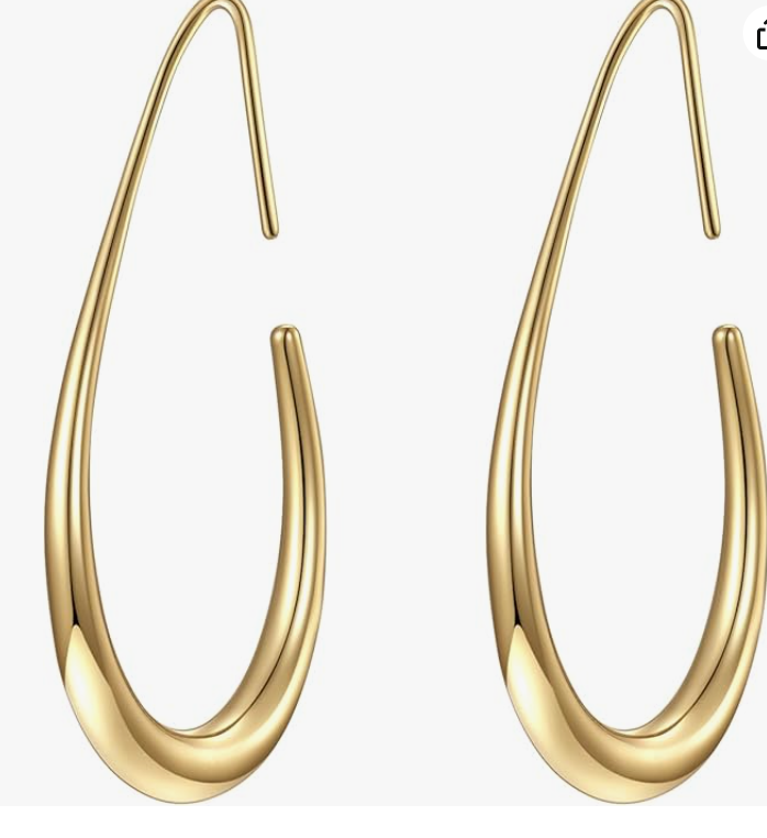 LUXIIVA® OVAL TEARDROP EARRINGS (Ready to Ship)