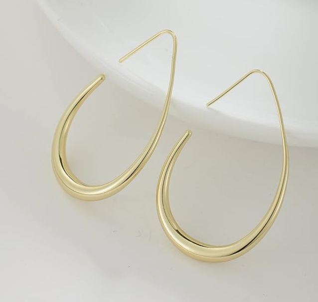 LUXIIVA® OVAL TEARDROP EARRINGS (Ready to Ship)