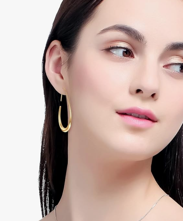 LUXIIVA® OVAL TEARDROP EARRINGS (Ready to Ship)