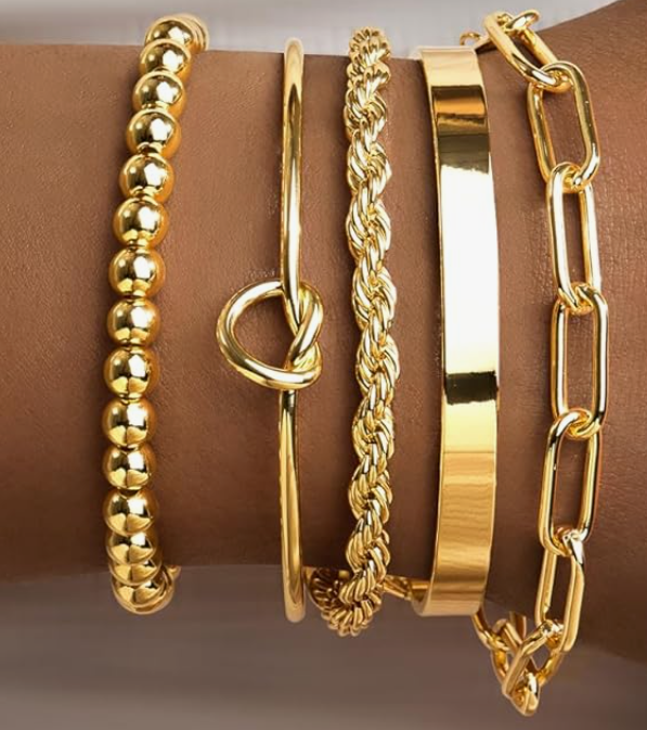 LUXIIVA® GOLD BRACELET STACK (Ready to Ship)-$5/Count