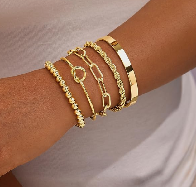 LUXIIVA® GOLD BRACELET STACK (Ready to Ship)-$5/Count