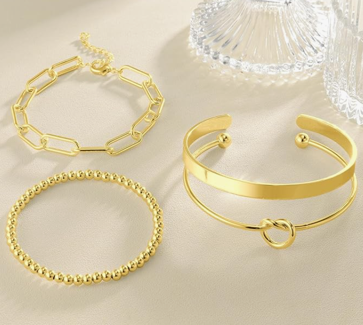 LUXIIVA® GOLD BRACELET STACK (Ready to Ship)-$5/Count