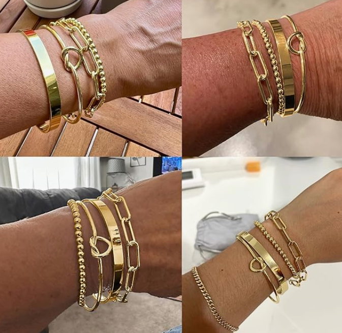 LUXIIVA® GOLD BRACELET STACK (Ready to Ship)-$5/Count