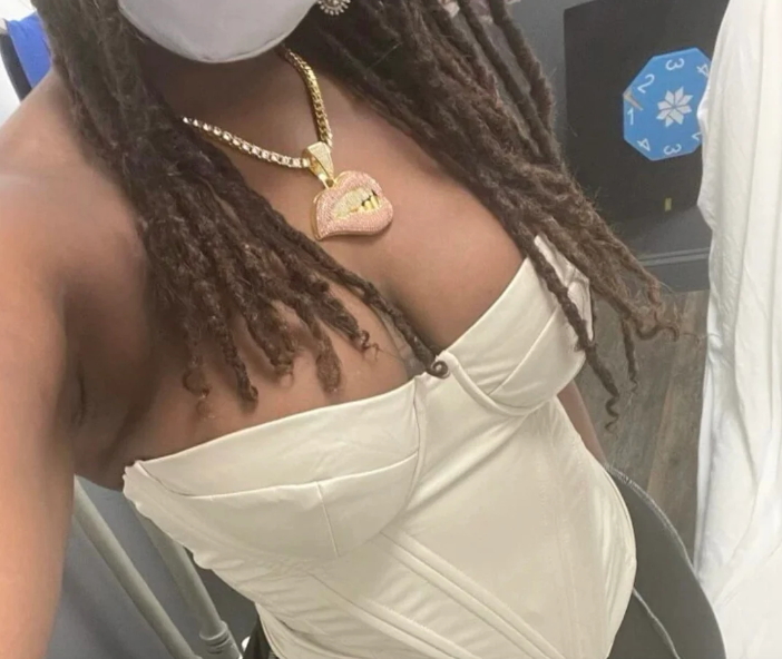 LUXIIVA® BITING LIPS ICED OUT PENDANT (Ready to Ship)