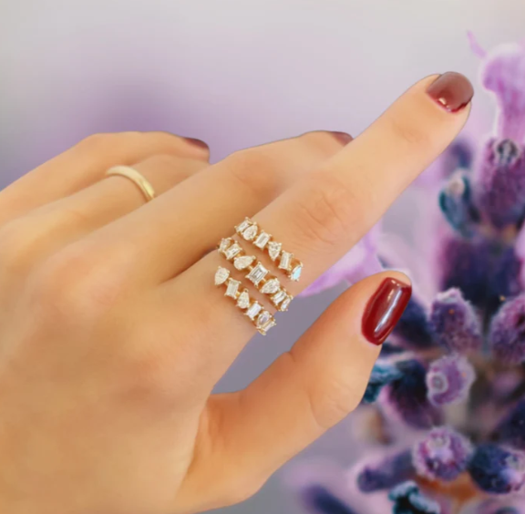 LUXIIVA® ICED OUT RUBY BAND(Ready to Ship)