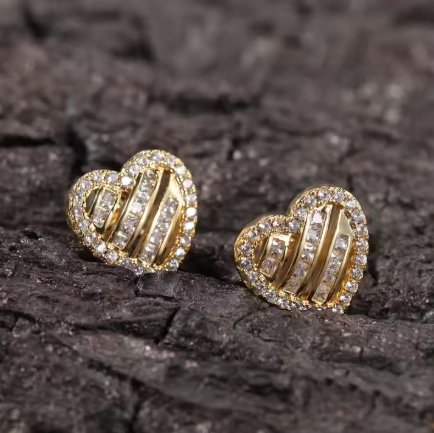 LUXIIVA® NELLY HEARTS EARRINGS(Ready to Ship)