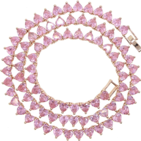 LUXIIVA® CRYSTAL HEARTS TENNIS NECKLACE(Ready to Ship)