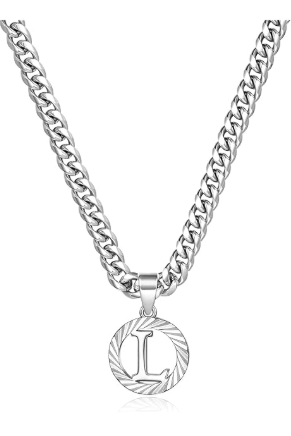 LUXIIVA® HOLLOW CAPITAL INITIAL NECKLACE(Ready to Ship)
