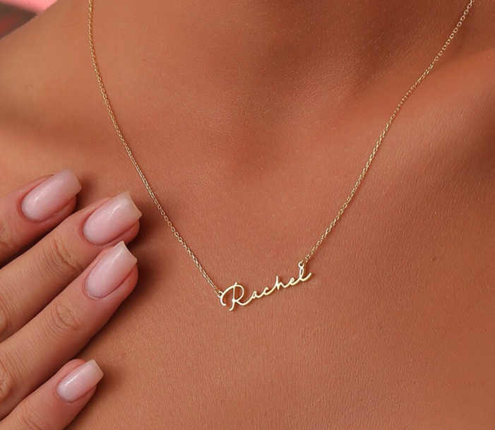 LUXIIVA® BRITTANY CURSIVE NAME NECKLACE