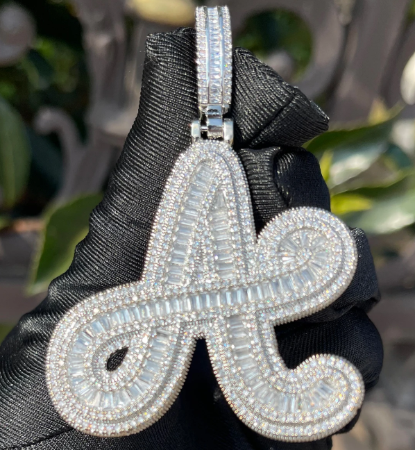LUXIIVA Boss Lady Initial Pendant - additional view 30 of necklace