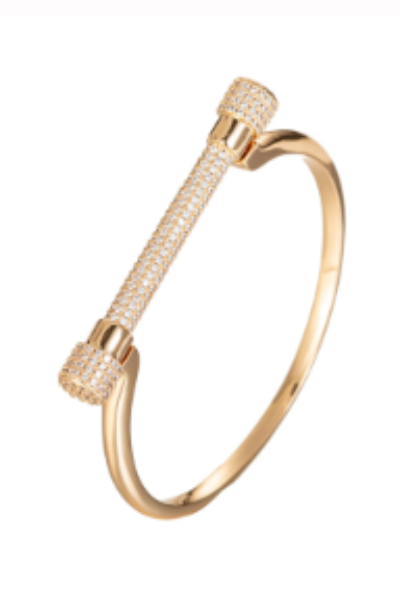 LUXIIVA® NELLY SCREW DIAMOND BRACELET (Ready to Ship)