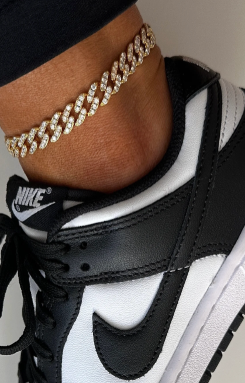 LUXIIVA® 9MM CUBAN ANKLETS- GOLD (Ready to Ship)
