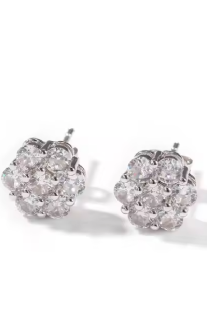 LUXIIVA® FLOWER CLUSTER VVS MOISSANITE(Ready to Ship)