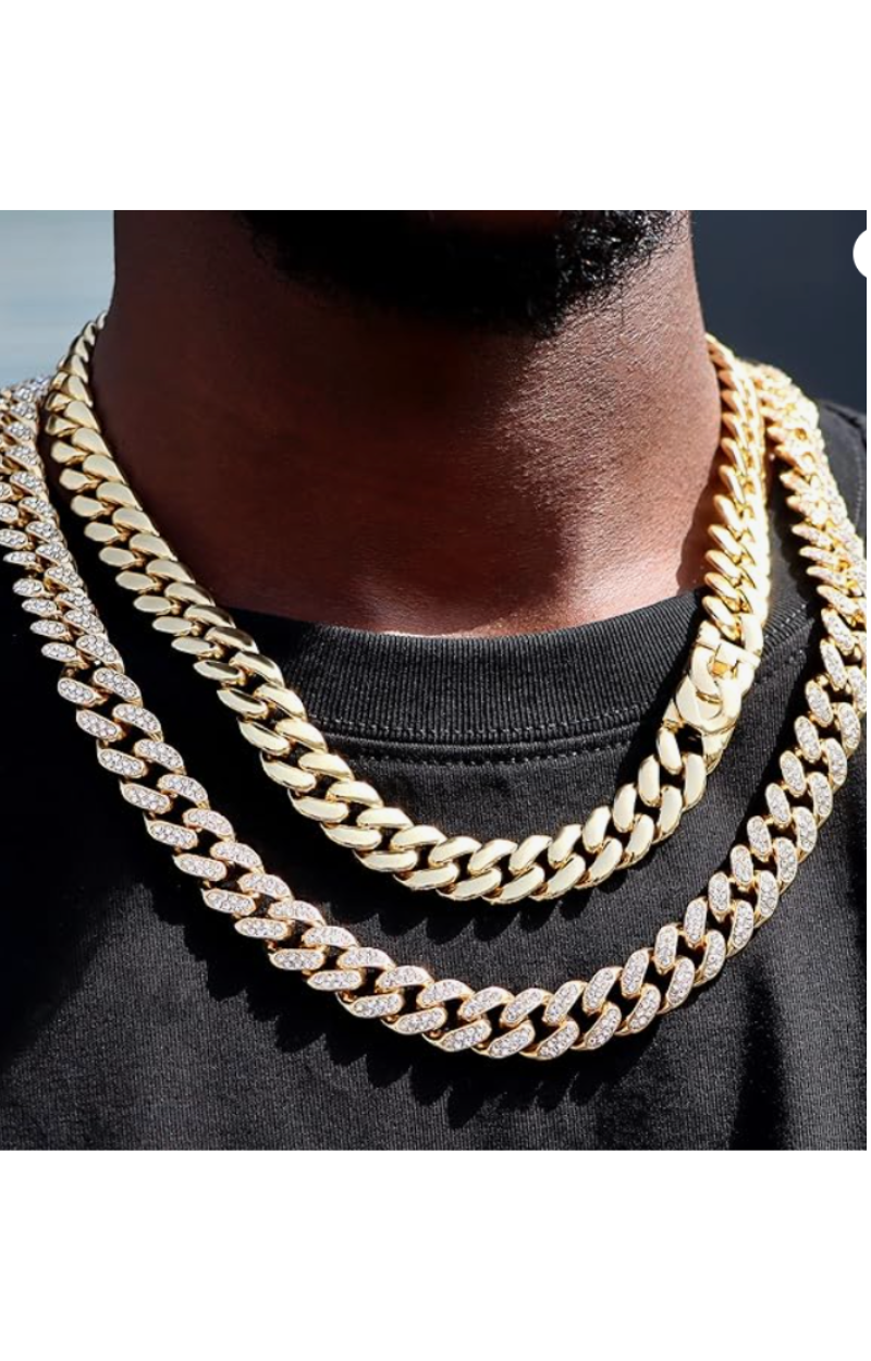 LUXIIVA® ANITA 2PCS CUBAN NECKLACE SET(Ready to Ship)-$25/Count