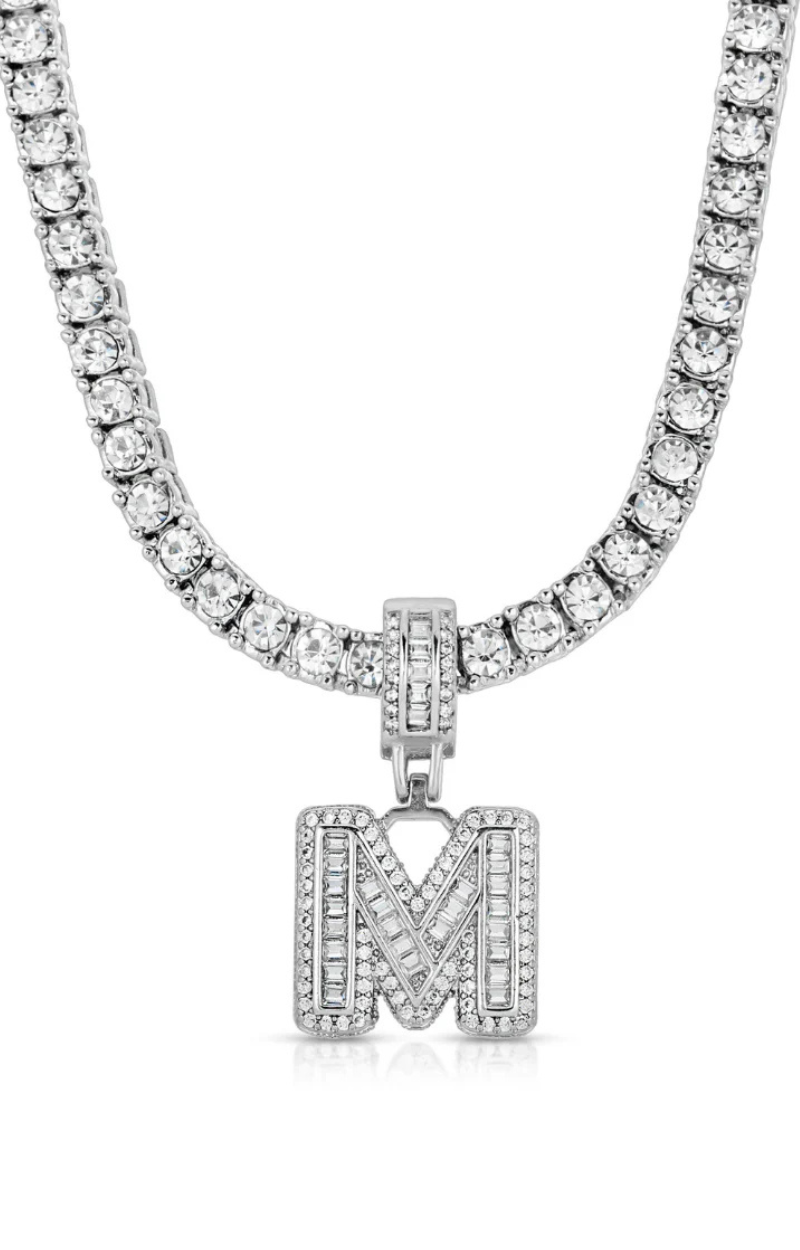 LUXIIVA® BUBBLE BLING INITIAL NECKLACE (Ready to Ship)