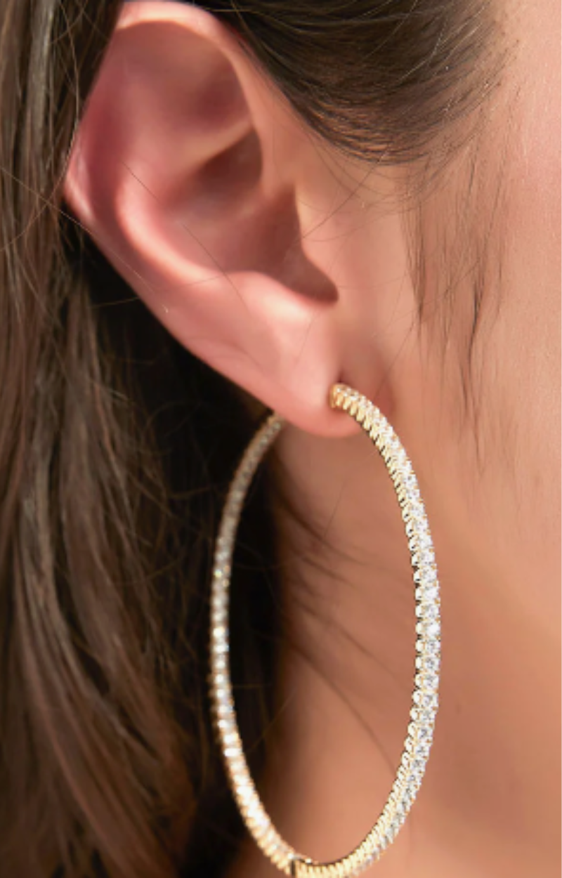 LUXIIVA® ICED OUT HOOPS (Ready to Ship)