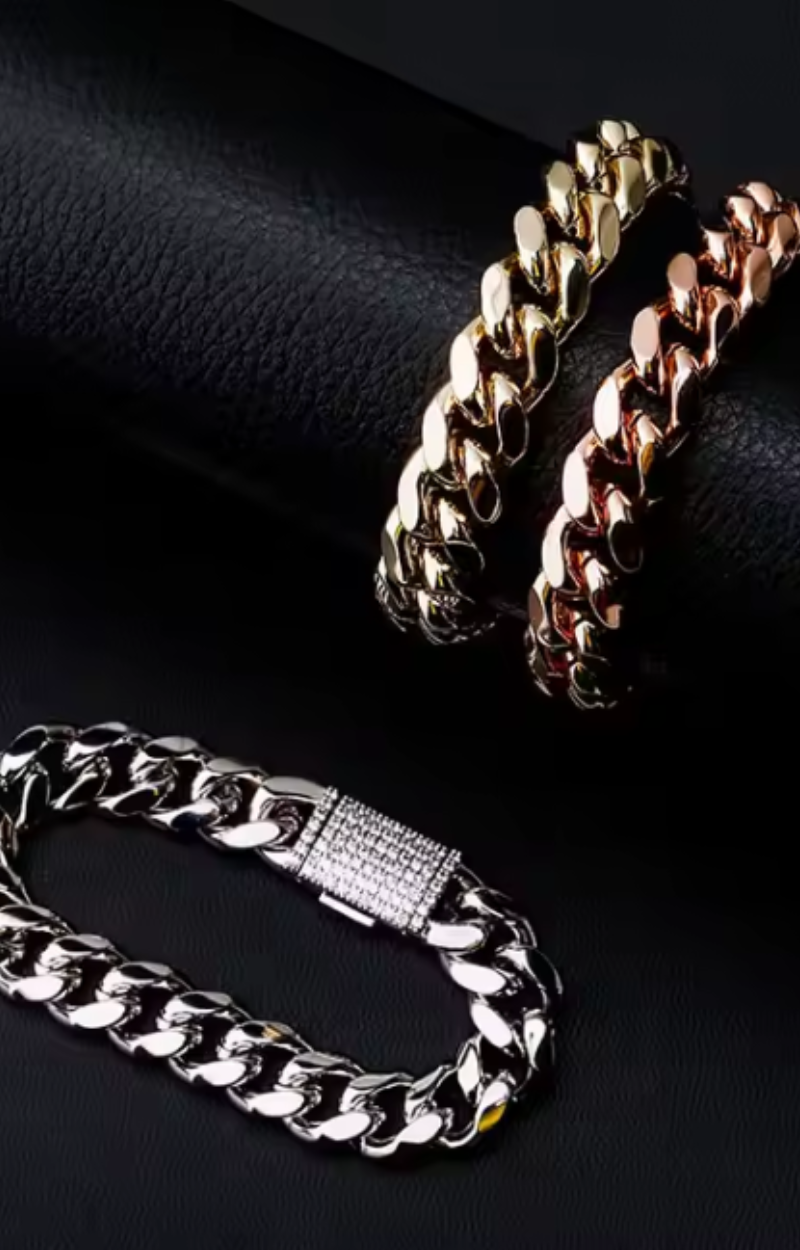 LUXIIVA® ANITA 12MM CUBAN BRACELET(Ready to Ship)