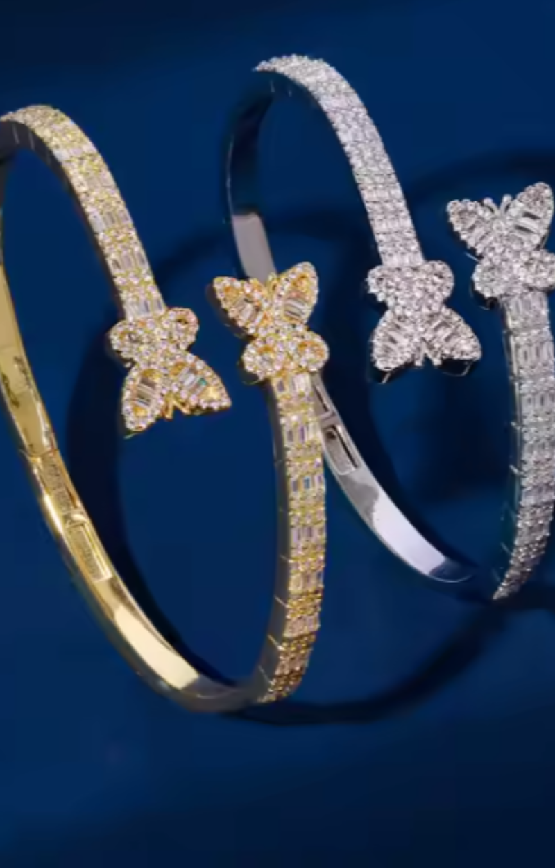 ICY BUTTERFLY BRACELET (Ready to Ship)