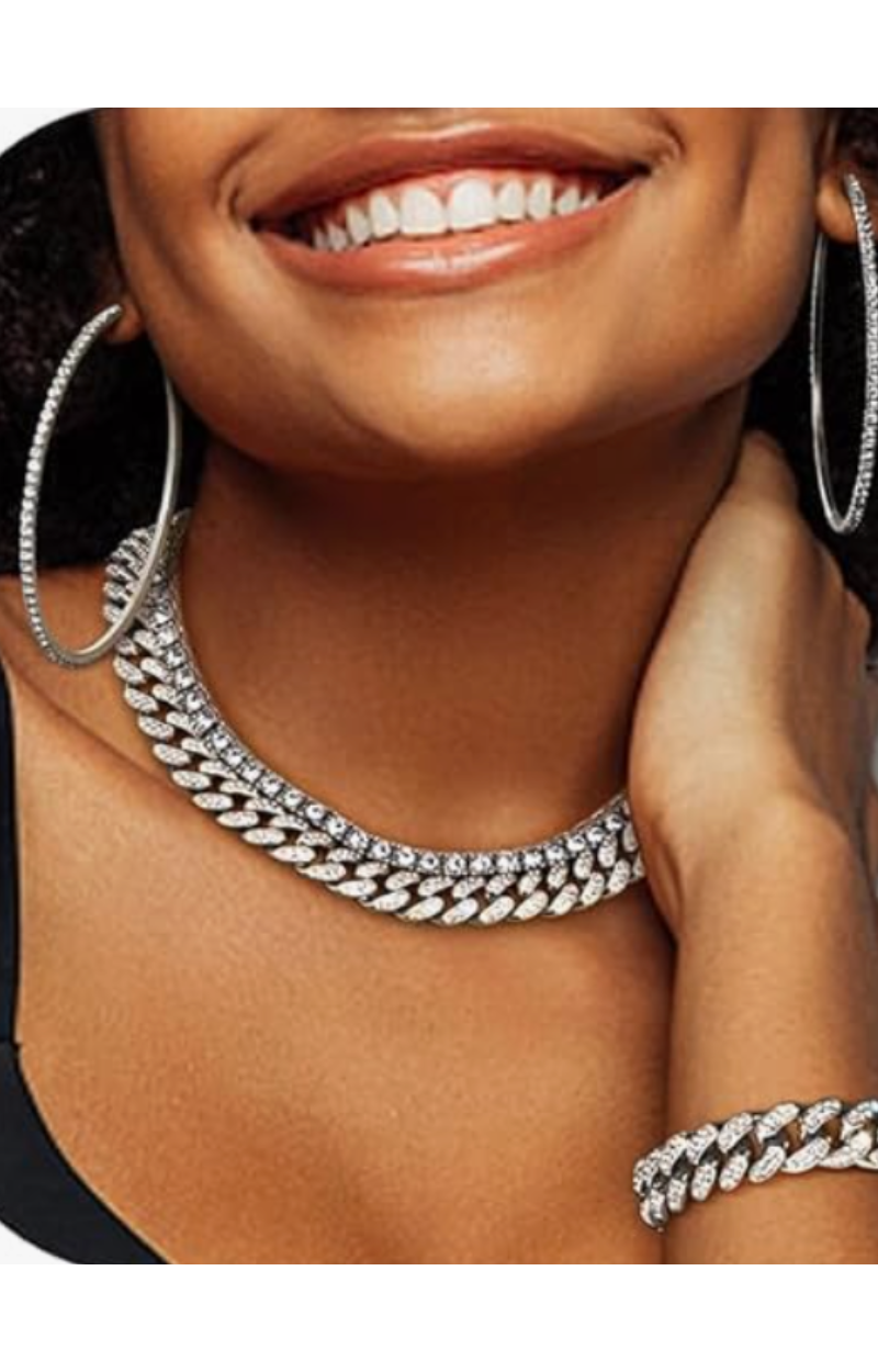 4 PCS SUZIE NECKLACE & BRACELET & HOOP SET (Ready to Ship)