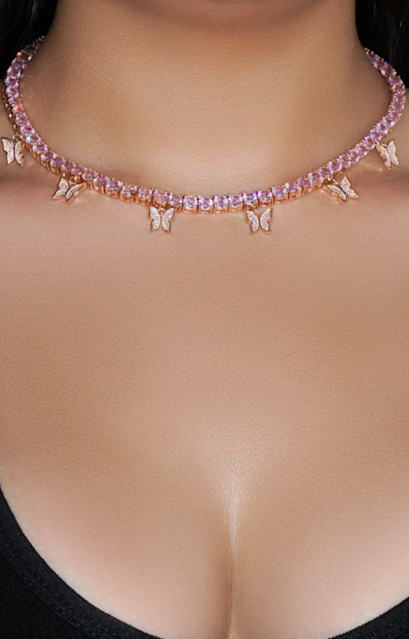 LUXIIVA® ICY BUTTERFLY TENNIS NECKLACE(Ready to Ship)