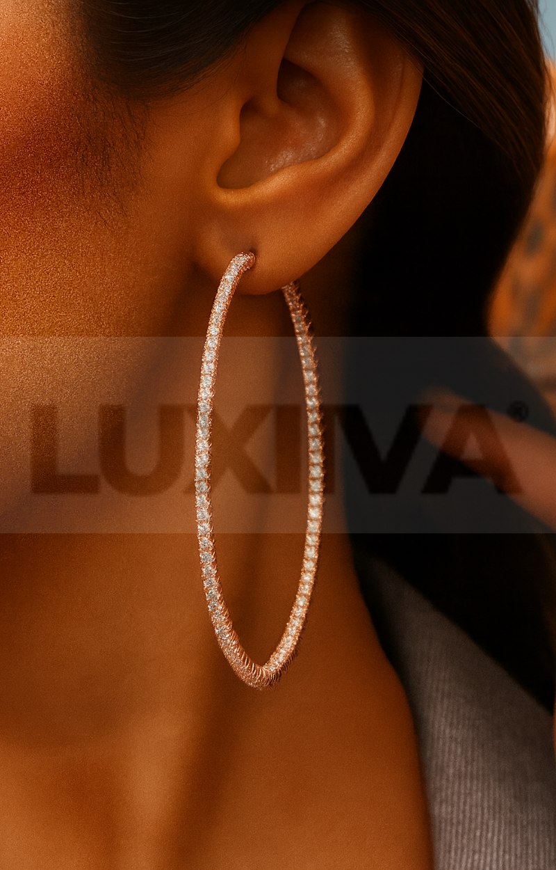 LUXIIVA® ICED OUT HOOPS (Ready to Ship)