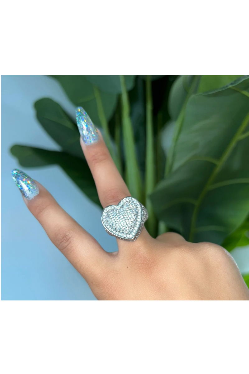 SENA HEART CZ RING(Ready to Ship)