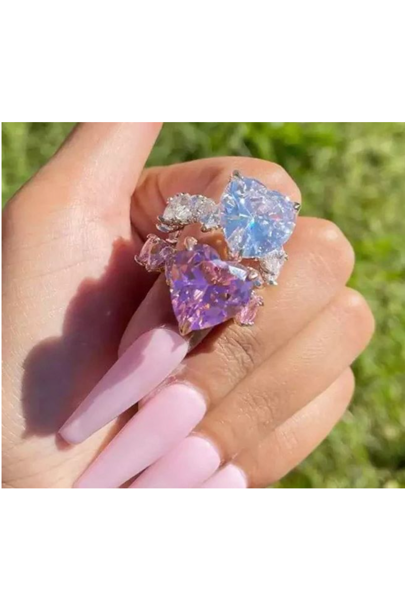 LUXIIVA® JENNIFER HEART CZ RINGS(Ready to Ship)