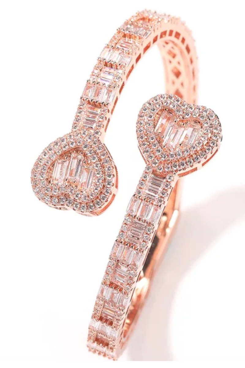 LUXIIVA® OPEN HEART CZ BRACELET (Ready to Ship)