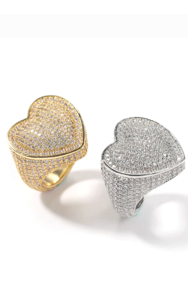 LUXIIVA Sena Heart Cz Ring - additional view 18 of CZ diamond ring