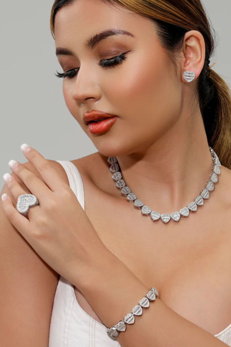 FINA HEART CZ RING(Ready to Ship)