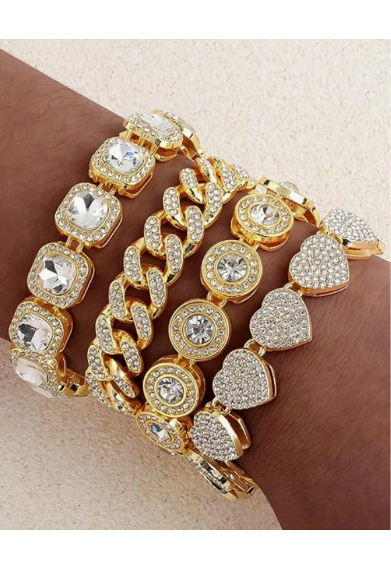 LUXIIVA® 4 PCS MEGAN BRACELET STACK (Ready to Ship)-$6.25/Count