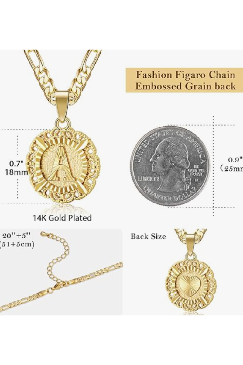 LUXIIVA® SARAI INITIAL NECKLACE(Ready to Ship)