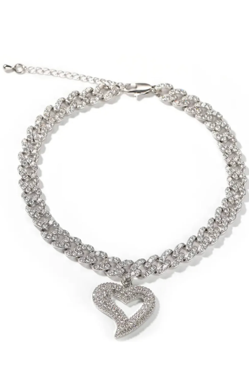 CUBAN HEART ANKLET(Ready to Ship)