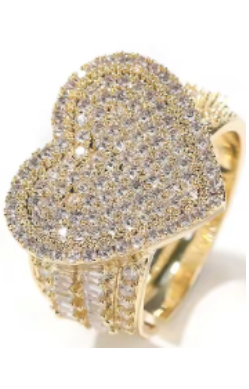 SOLANGE HEART RING(Ready to Ship)