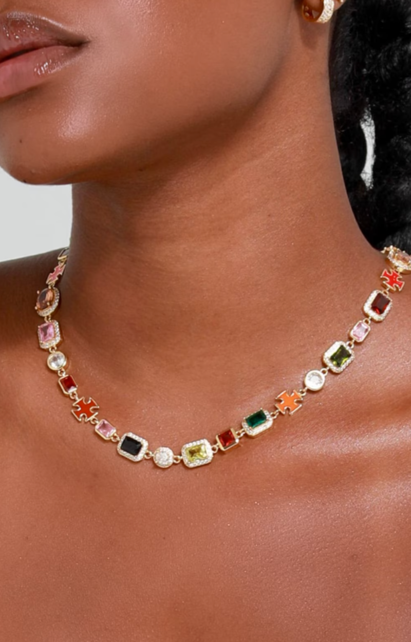 LUXIIVA® GEMSTONE NECKLACE-(Ready to Ship)