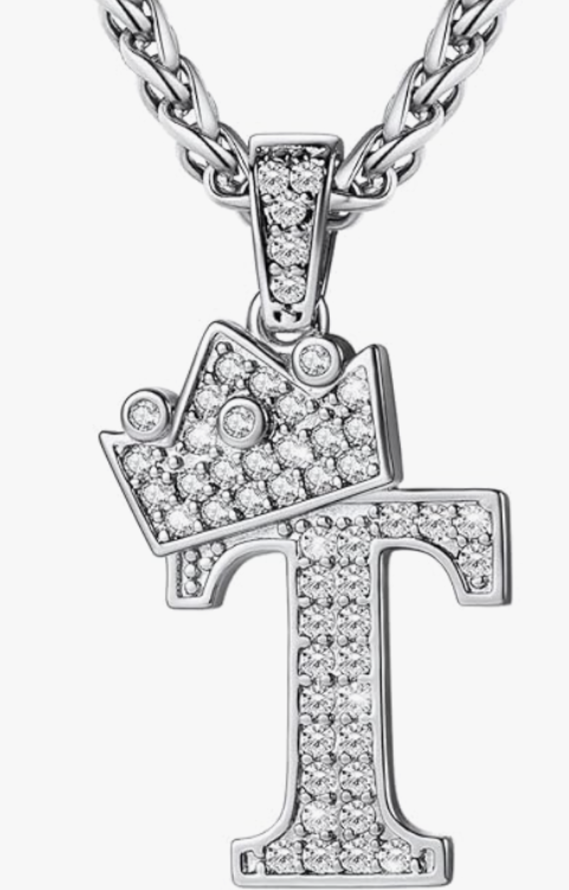 ROYAL CROWN INITIAL NECKLACE(Ready to Ship)