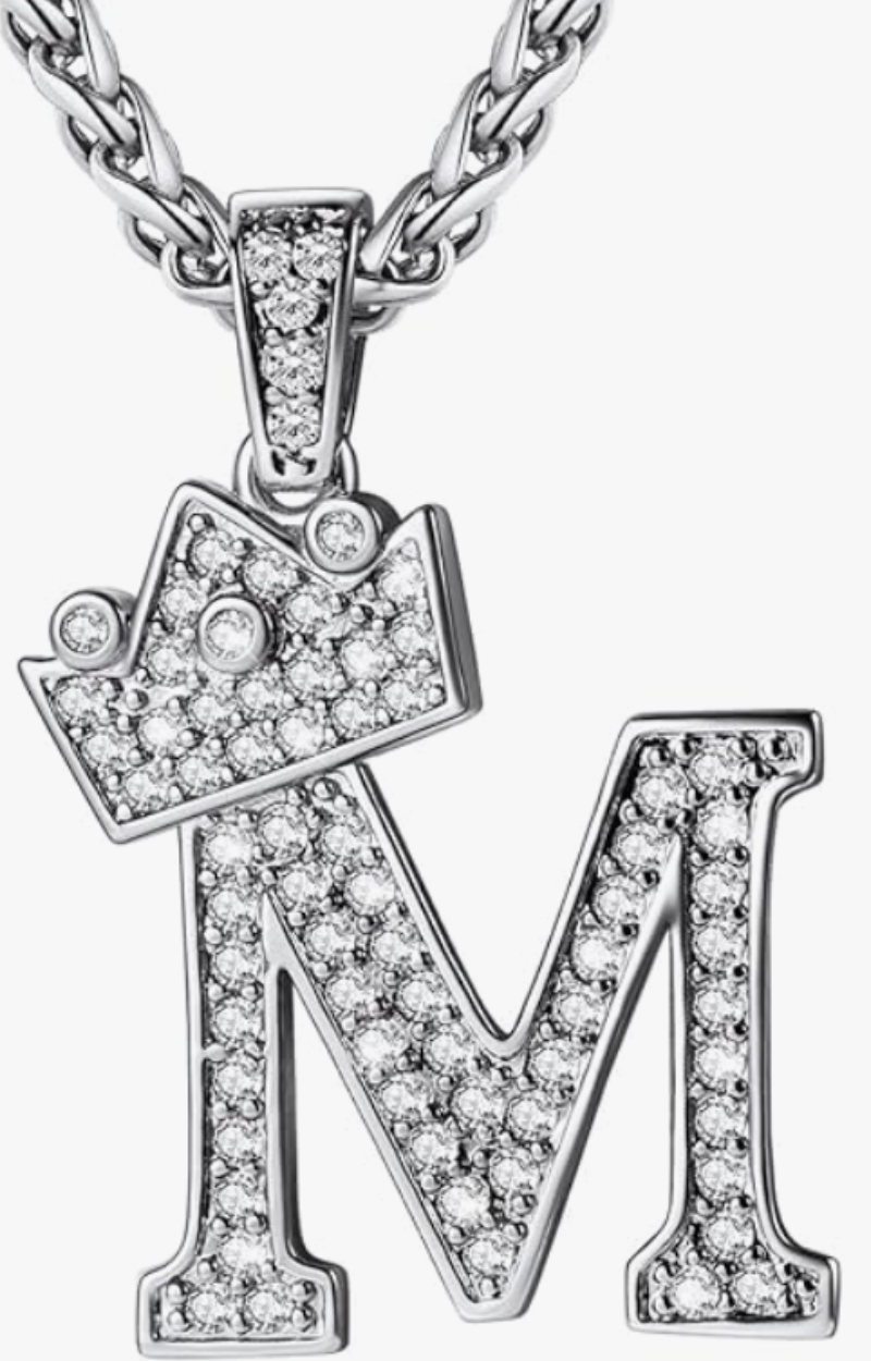 ROYAL CROWN INITIAL NECKLACE(Ready to Ship)