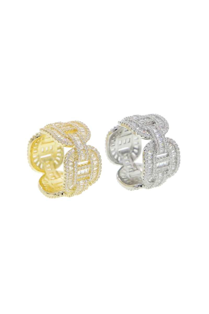 LUXIIVA® EMILY ICED OUT ETERNITY BAND RING(Ready to Ship)