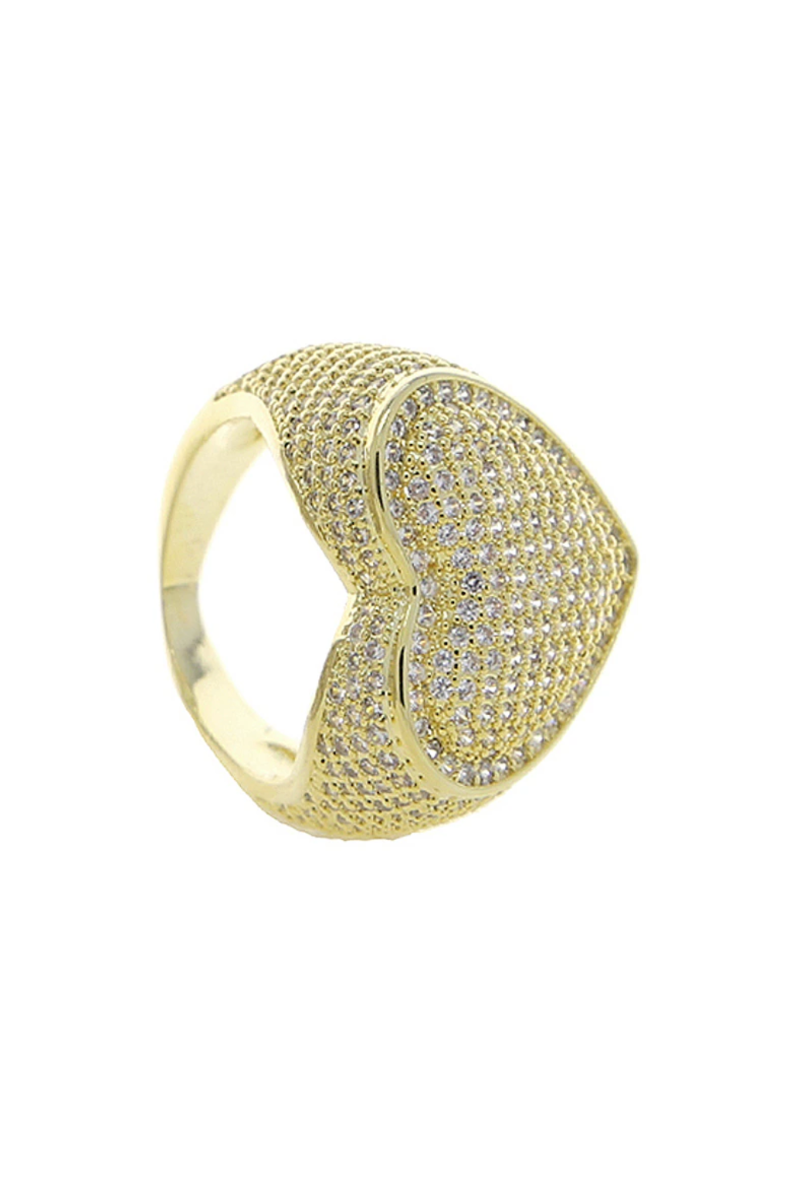 SENA HEART CZ RING(Ready to Ship)