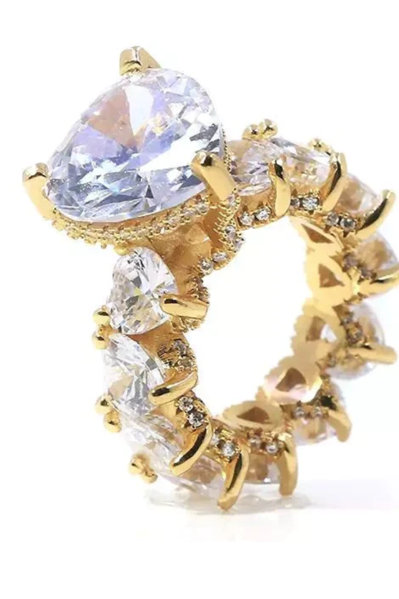 LUXIIVA® JENNIFER HEART CZ RINGS(Ready to Ship)