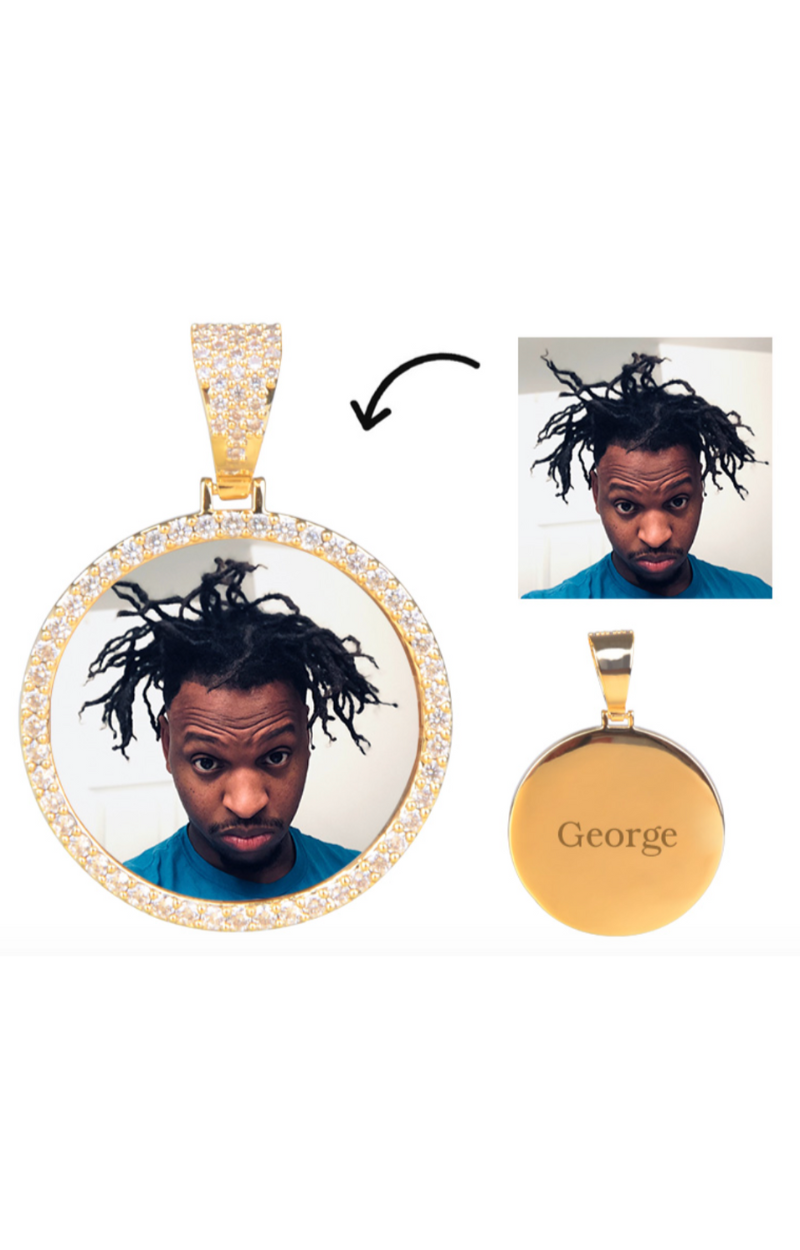 LUXIIVA® CLASSIC CIRCLE CUSTOM PICTURE PENDANT