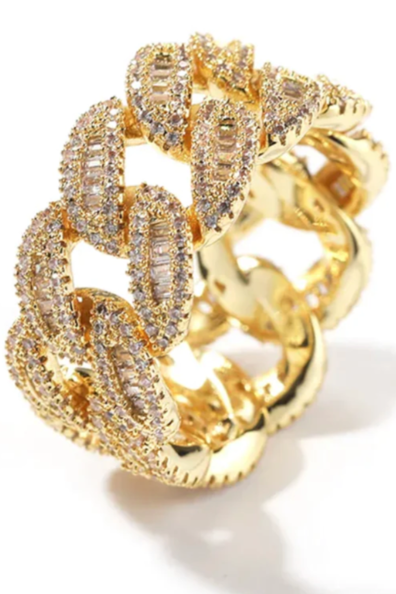 CUBAN CZ RING(Ready to Ship)