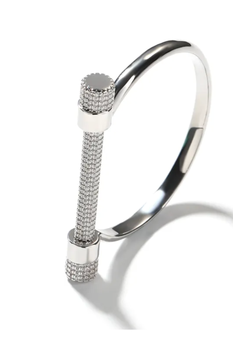 LUXIIVA® NELLY SCREW DIAMOND BRACELET (Ready to Ship)