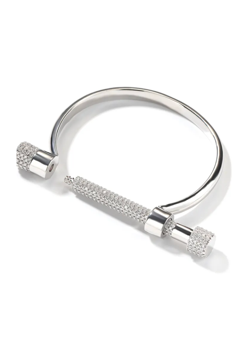 LUXIIVA® NELLY SCREW DIAMOND BRACELET (Ready to Ship)