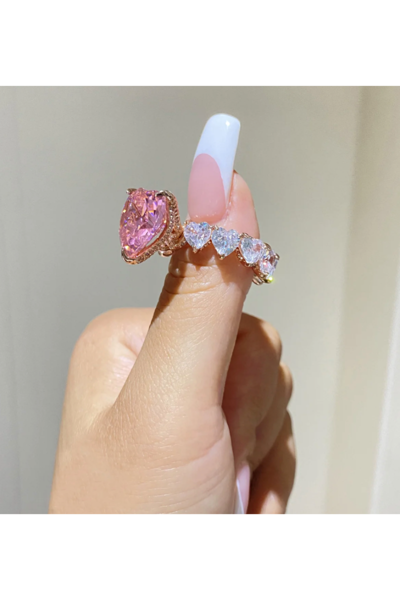 LUXIIVA® JENNIFER HEART CZ RINGS(Ready to Ship)
