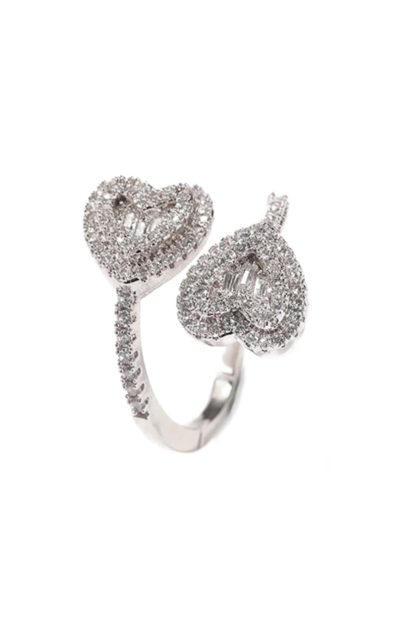 LUXIIVA® DEBBY HEARTSPARK RING- THIN(Ready to Ship)