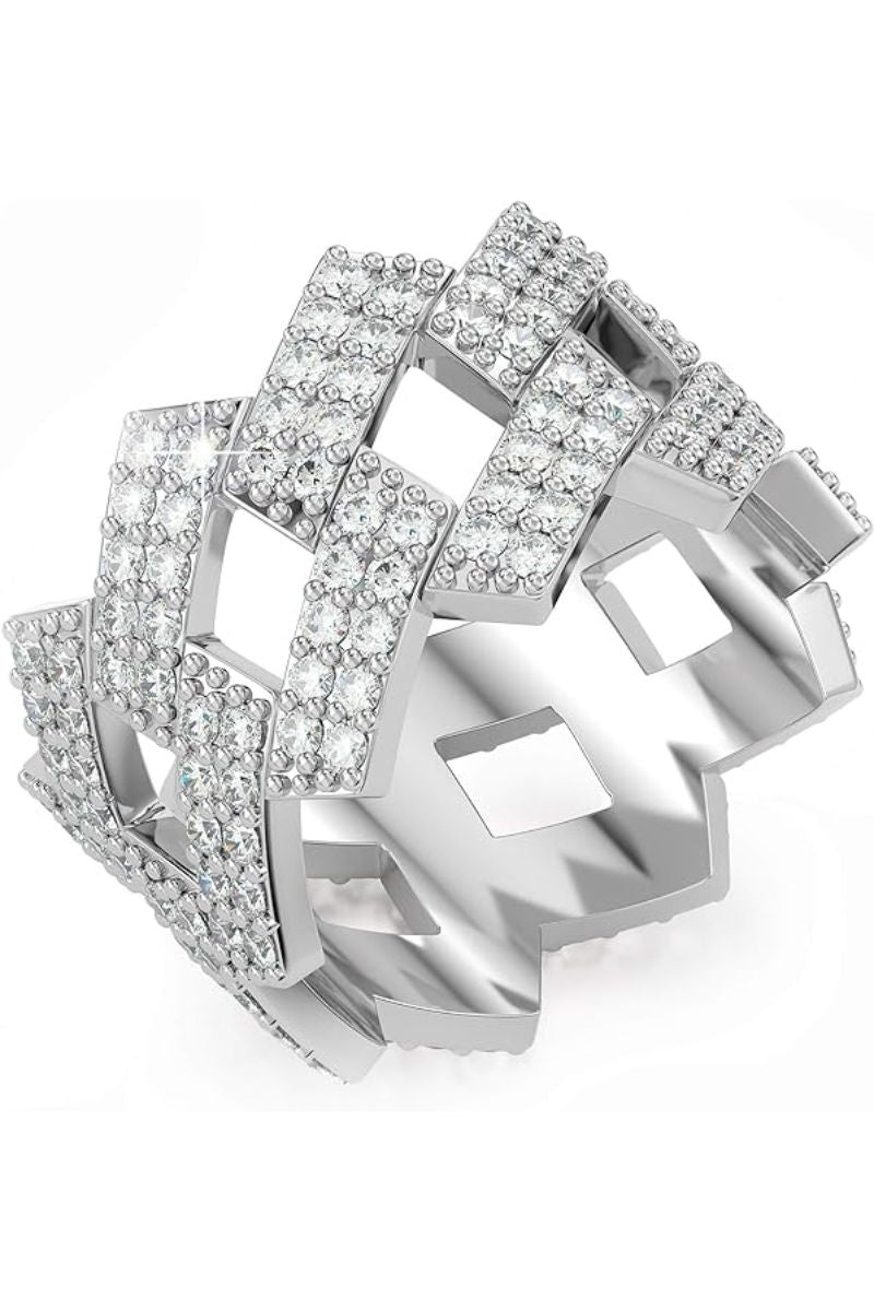 LUXIIVA® MIAMI ICED OUT RING(Ready to Ship)